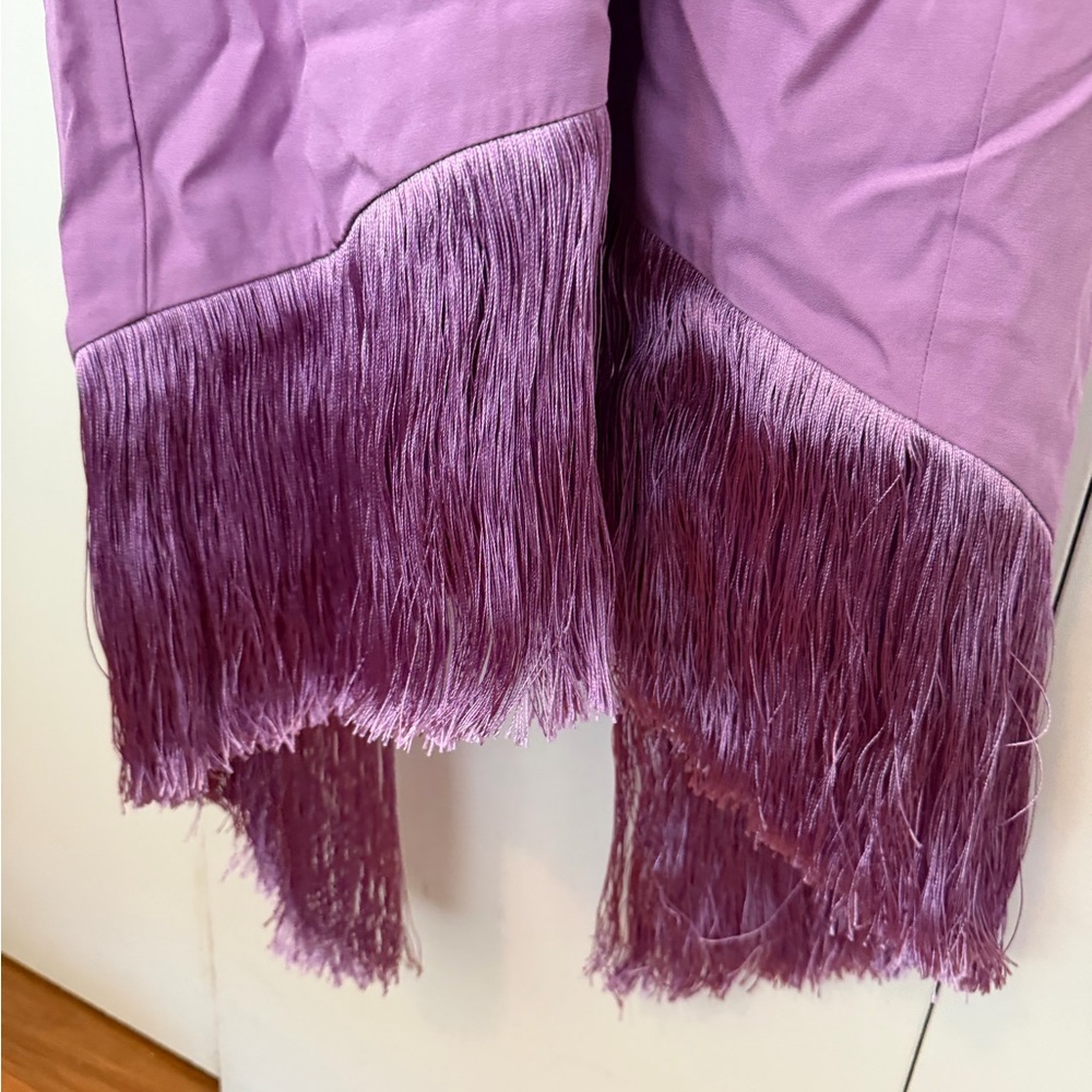 J. Crew Lavender Maxi Dress with Dark Hem - Picture 3 of 6